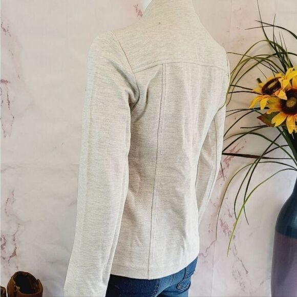 Cabi double breasted heathered cream color jacket - Picture 10 of 12